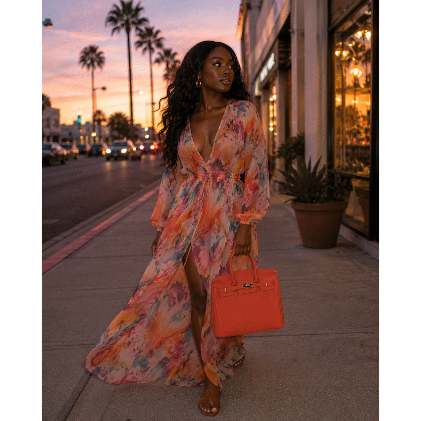 Supanova Naomi Fashion Handbag - Burnt Orange