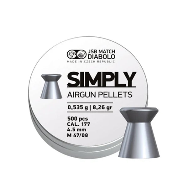 JSB Simply 4.5mm 8.26gr Airgun Pellets - 500ct (RNS45682)