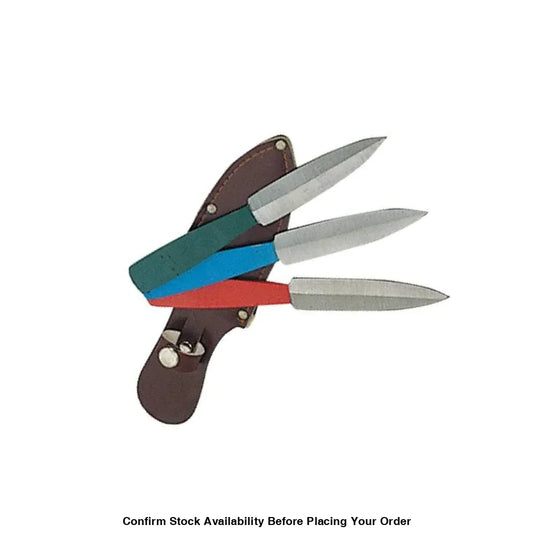 3-PCS CARBON STEEL THROWING KNIVES WITH SHEATH - Guards On Duty Shop