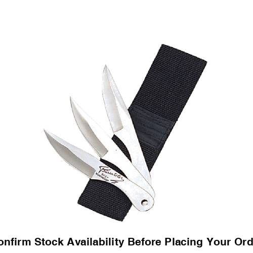 3 Pcs Throwing Knife Set W/Sheath - Guards On Duty Shop