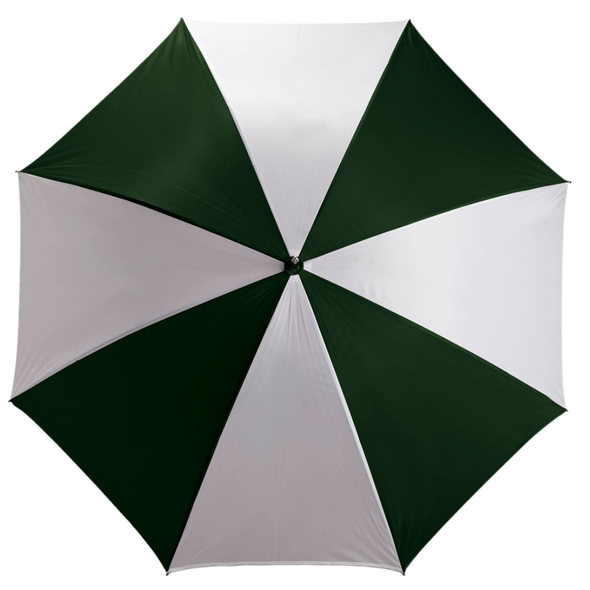 8 Panel Golf Umbrella - White & Green