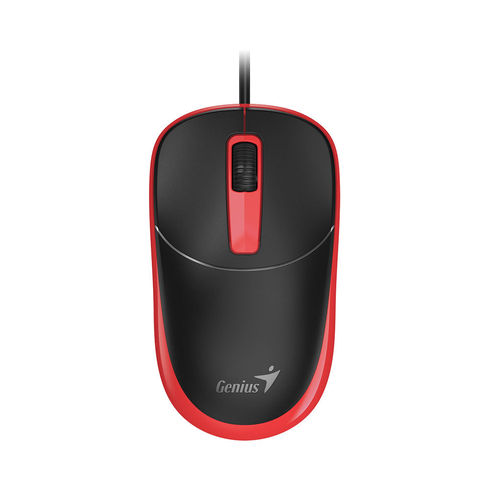 Genius Dx-123 1.5m Usb Classic Optical Mouse - Black/red — Genius | Guards on Duty Shop