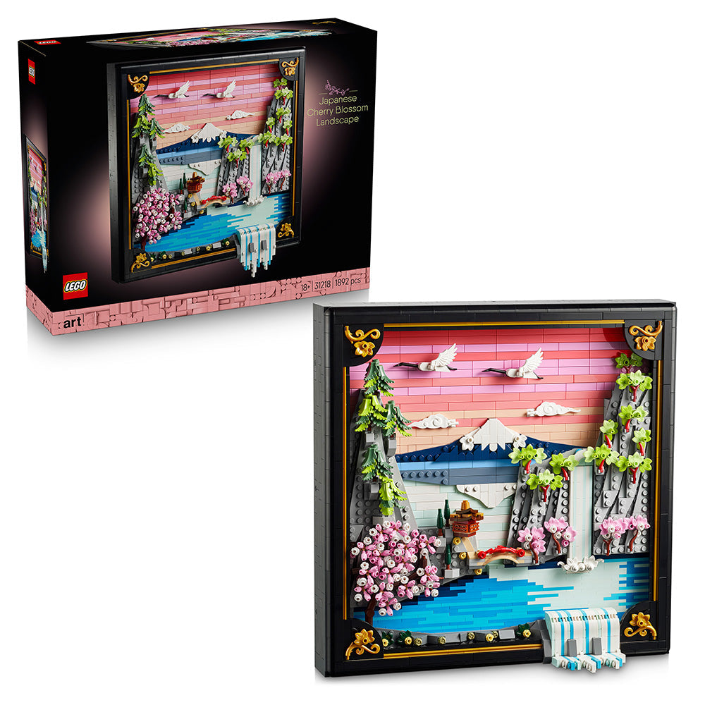 LEGO® Art Japanese Cherry Blossom Landscape Wall Art 31218
