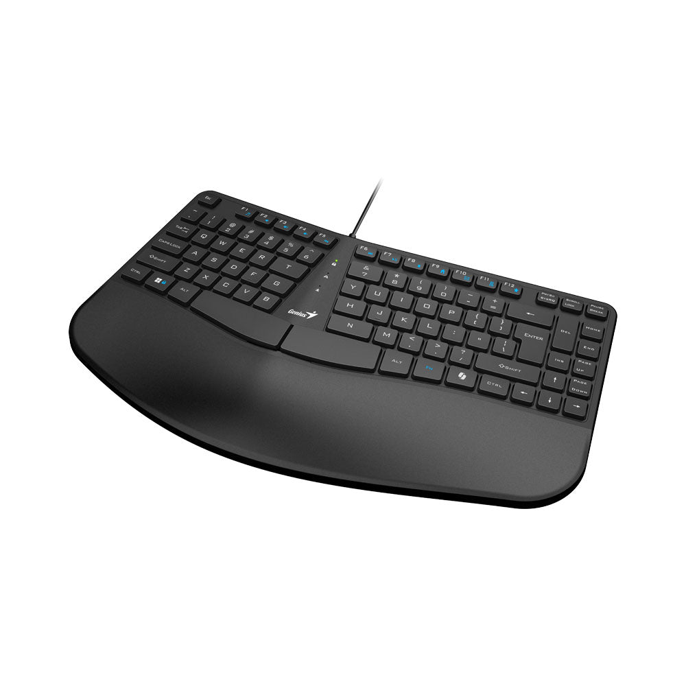 GENIUS KB-700 ERGONOMIC 1.5M USB KEYBOARD WITH PALM REST - Guards On Duty Shop & Security Guards