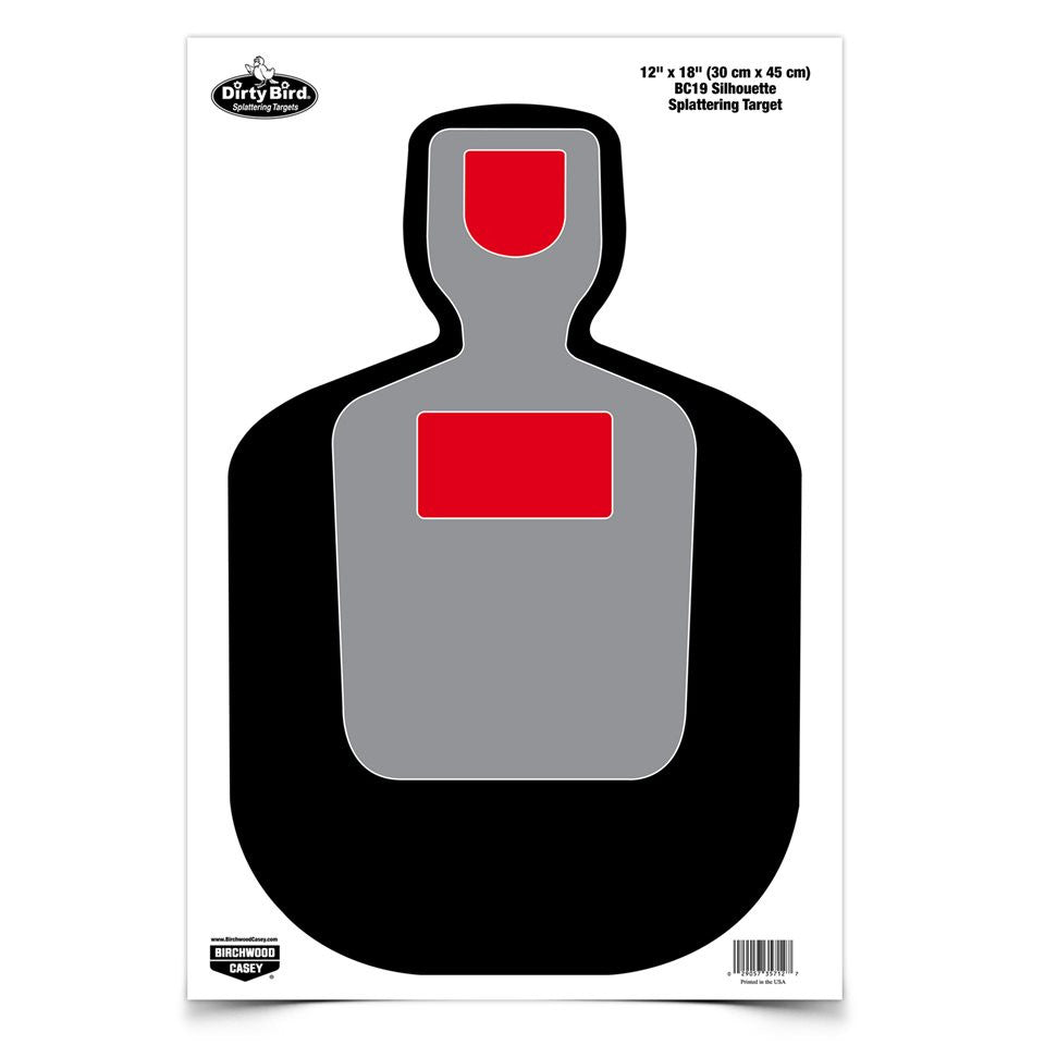 Birchwood Casey BC TARGET D/BIRD SIL BC19 12X18 (1 SHEET — BC-35712