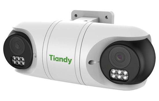 Tiandy 2MP IP Omni Camera dual Image Sensor, 2.8mm - 50M IR, motion only, 1/3" Sensor with IR, (0.02Lux) DWDR,BLC & HLC, 1CH Mic (plastic housing)