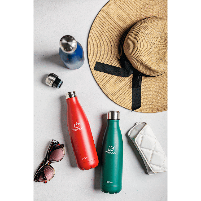 Snappy Stainless Steel Vacuum Bottle 500ml - Emerald