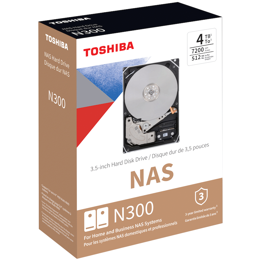 INTERNAL 3.5" 4TB N300 SERIES