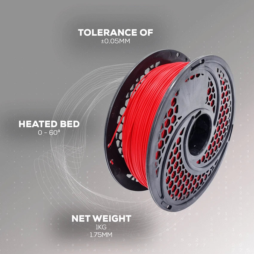 PLA Red Filament 1kg, 1.75mm