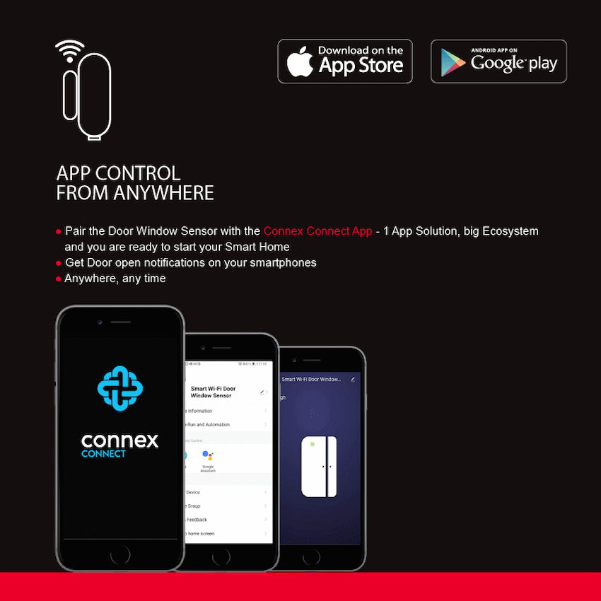 Smart WiFi Door Window Sensor Recharge - Guards On Duty Shop & Security Guards