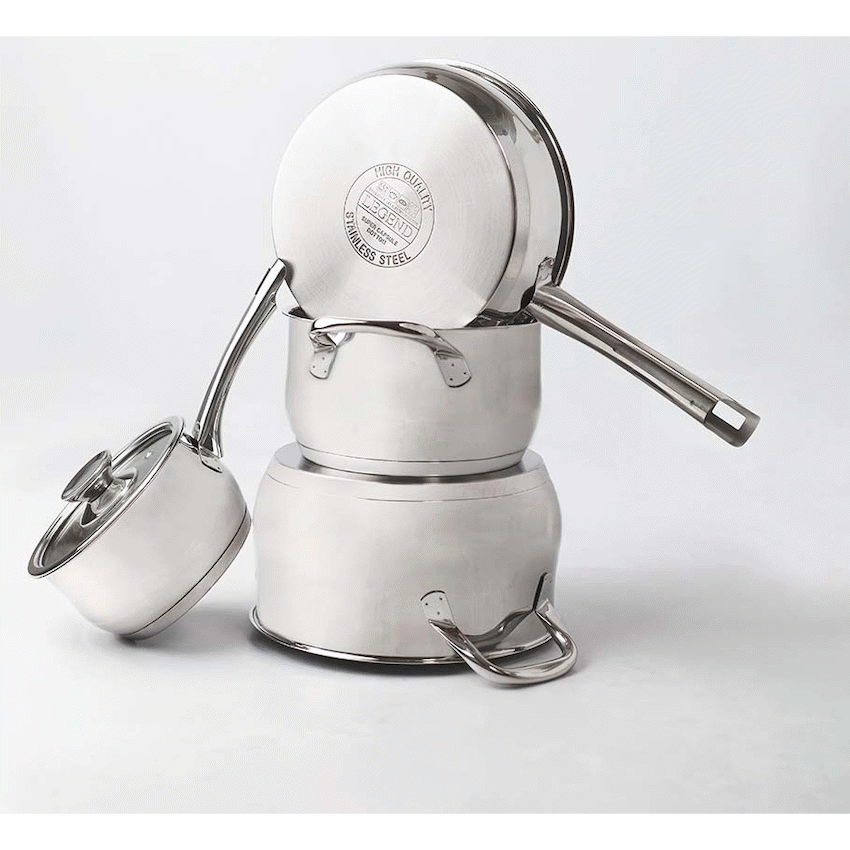 Legend Master Chef 7 Piece Stainless Steel Cookware Set