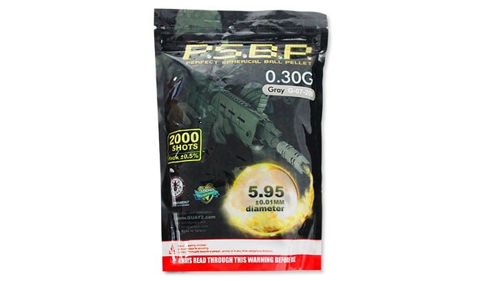 G&G - BB Bullets - 0.30g - 2000 rds - Gray - G-07-208
