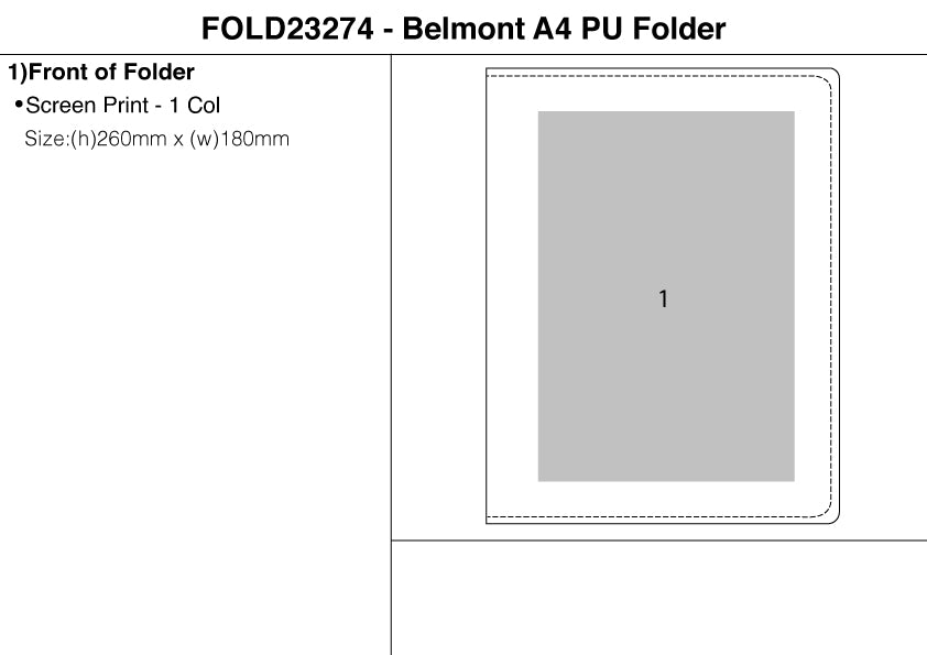 Belmont A4 PU Folder