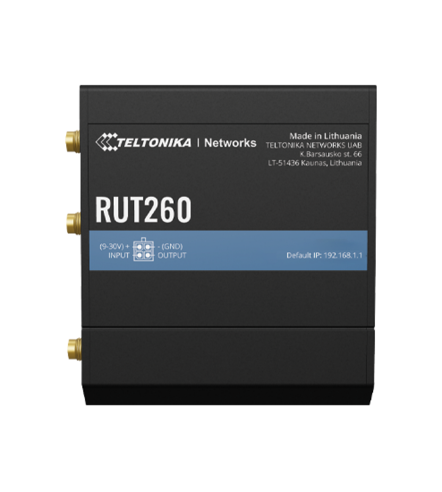 Teltonika RUT260 4G LTE Cat 6 Router, Wi-FI 4, 1 x WAN(100Mbps), 1 x LAN(100Mbps)