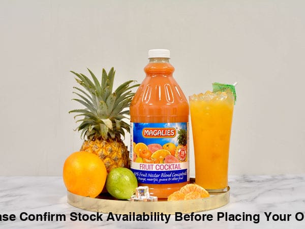 4 x MAGALIES 2 liter Fruit Cocktail 40% Concentrate (Sold 4 X 2L Per Case) Magalies Nectar Juice