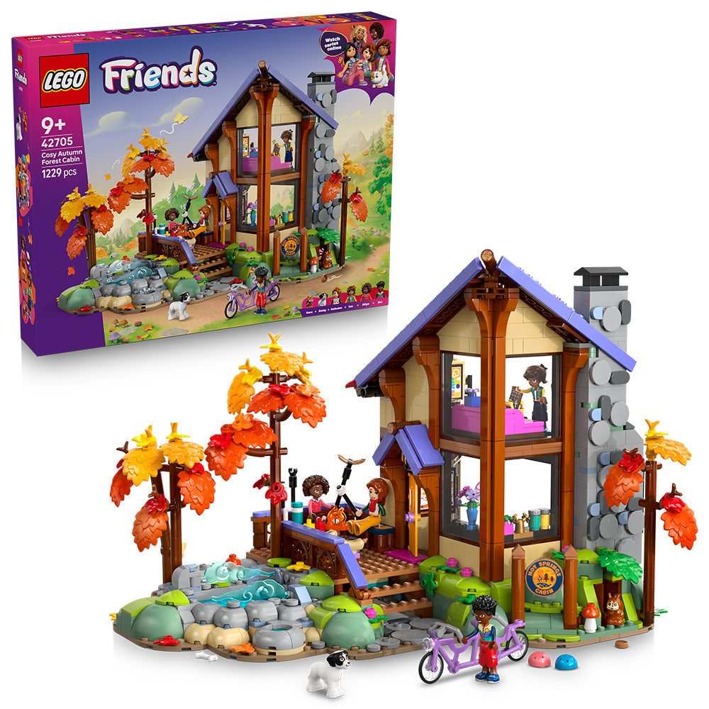 LEGO® Friends Cosy Autumn Forest Cabin Building Toy 42705