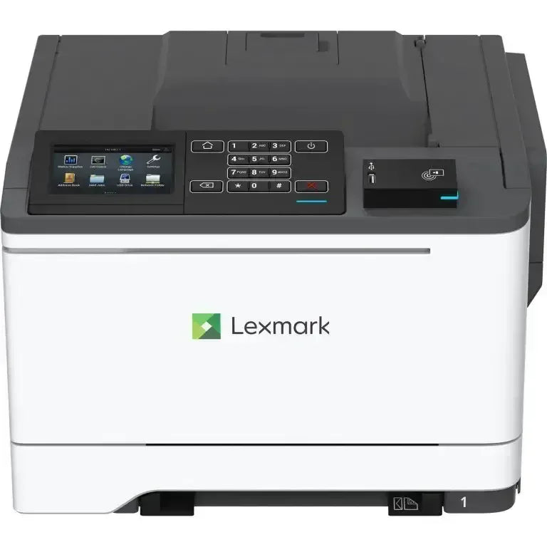 LEXMARK CS622DE, E-TASK TOUCH SCREEN OPENS A WORLD OF CONVENIENCE AND PRODUCTIVITY APPS, WHILE HIGH-YIELD REPLACEMENT TONER AND TOOLS THAT MINIMIZE TONER CONSUMPTION HELP YOU CONTROL THE COST OF COLOR. AND A ROBUST PAPER FEEDING SYSTEM SUPPORTS PRINTING - Guards On Duty Shop & Security Guards