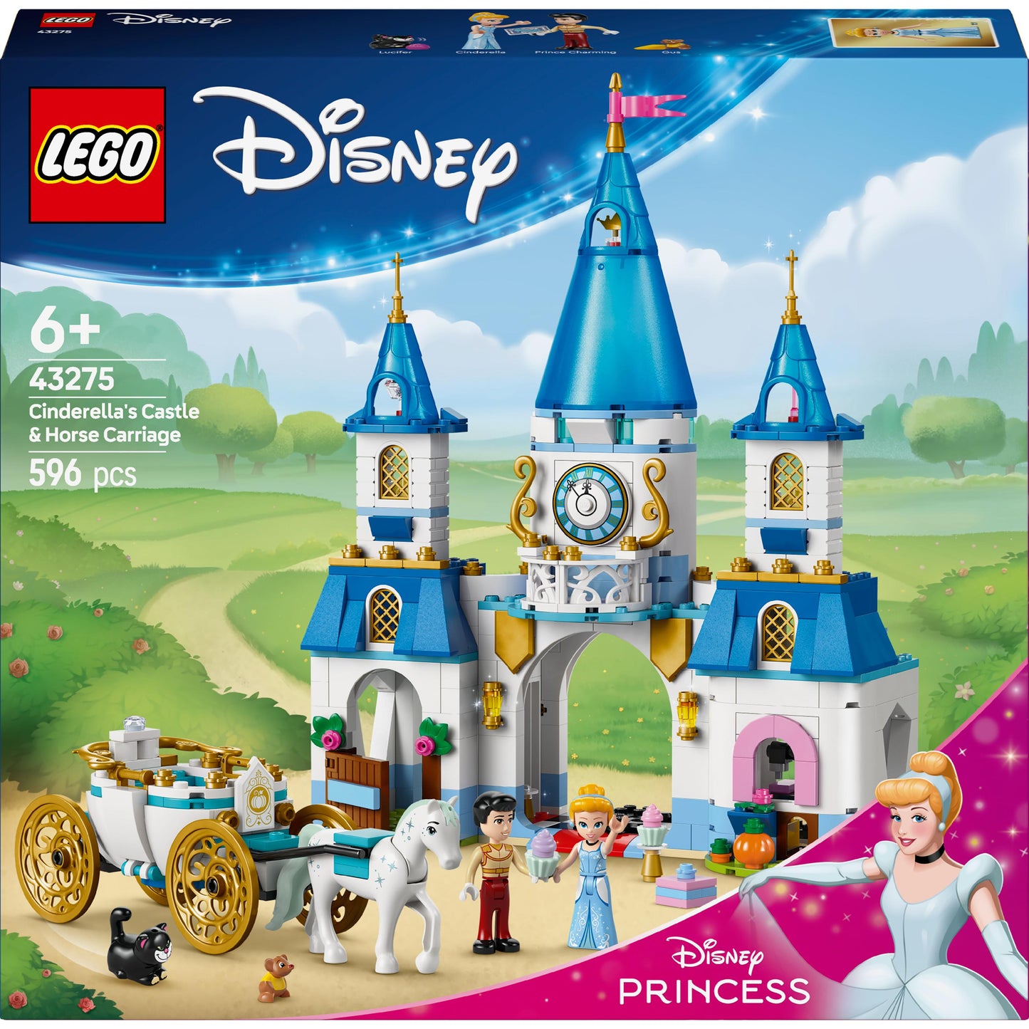LEGO Cinderella's Castle & Horse Carriage — Set 43275