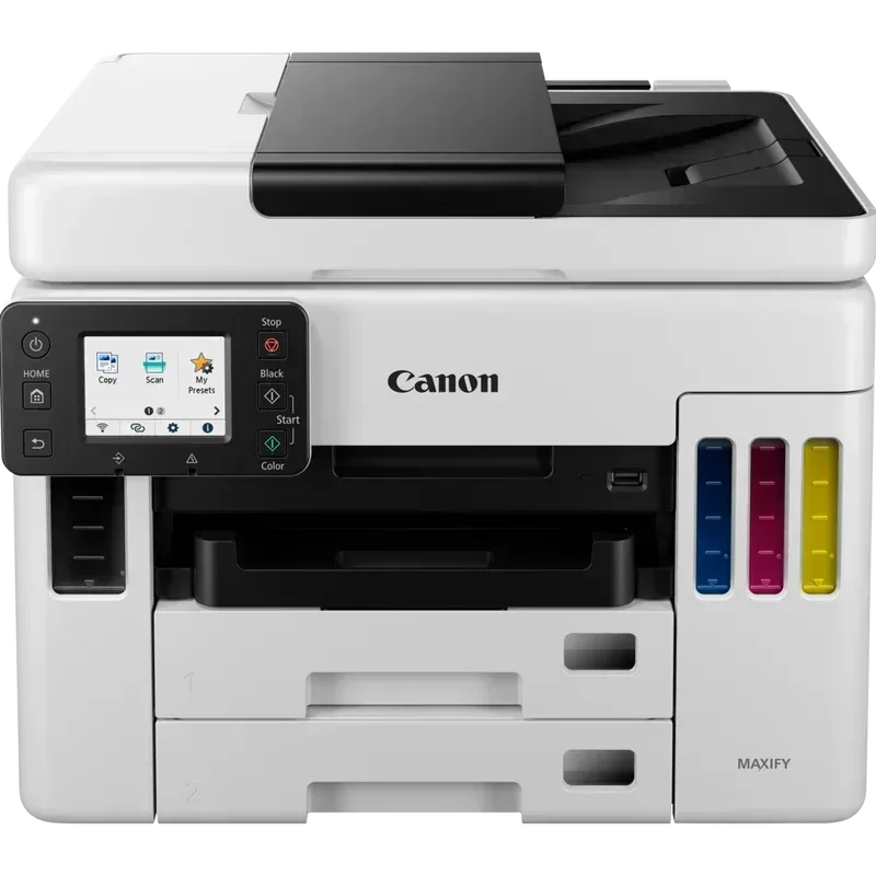 CANON GX7040 MEGATANK MAXIFY BUSINESS RANGE, 4 IN 1, A4 MFP, PRINT COPY, SCAN AND FAX WITH 50 SHEET DADF. 24IPM MONO, 15.5IPM COLOUR, 600 X 1200 PRINT RESOLUTION, 1200 X 1200 DPI SCAN RESOLUTION, 2 X 250 SHEET PAPER HANDLING FRONT CASSETTE, 100 SHEET REAR - Guards On Duty Shop & Security Guards