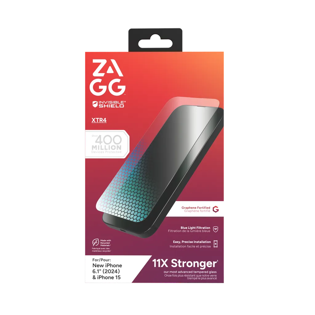 InvisibleShield Glass XTR4 Apple iP16 /15 Screen