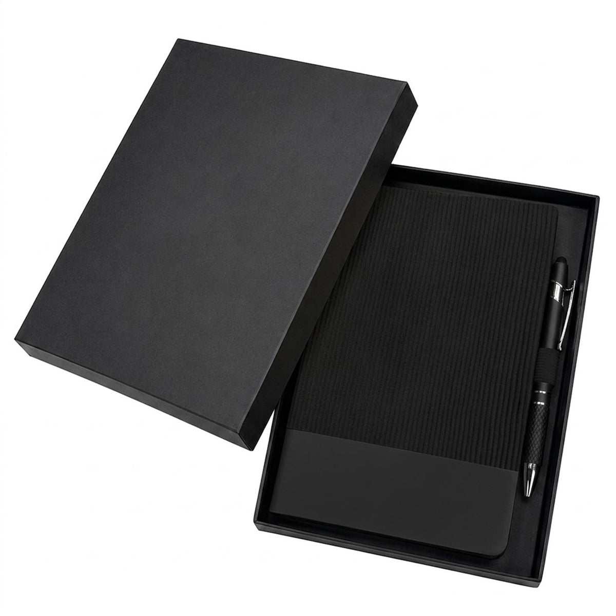 Vertex Notebook & Pen Gift Set - Black