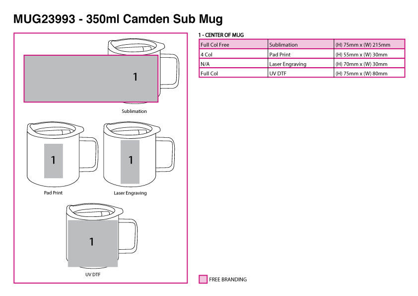 350ml Camden Sub Mug