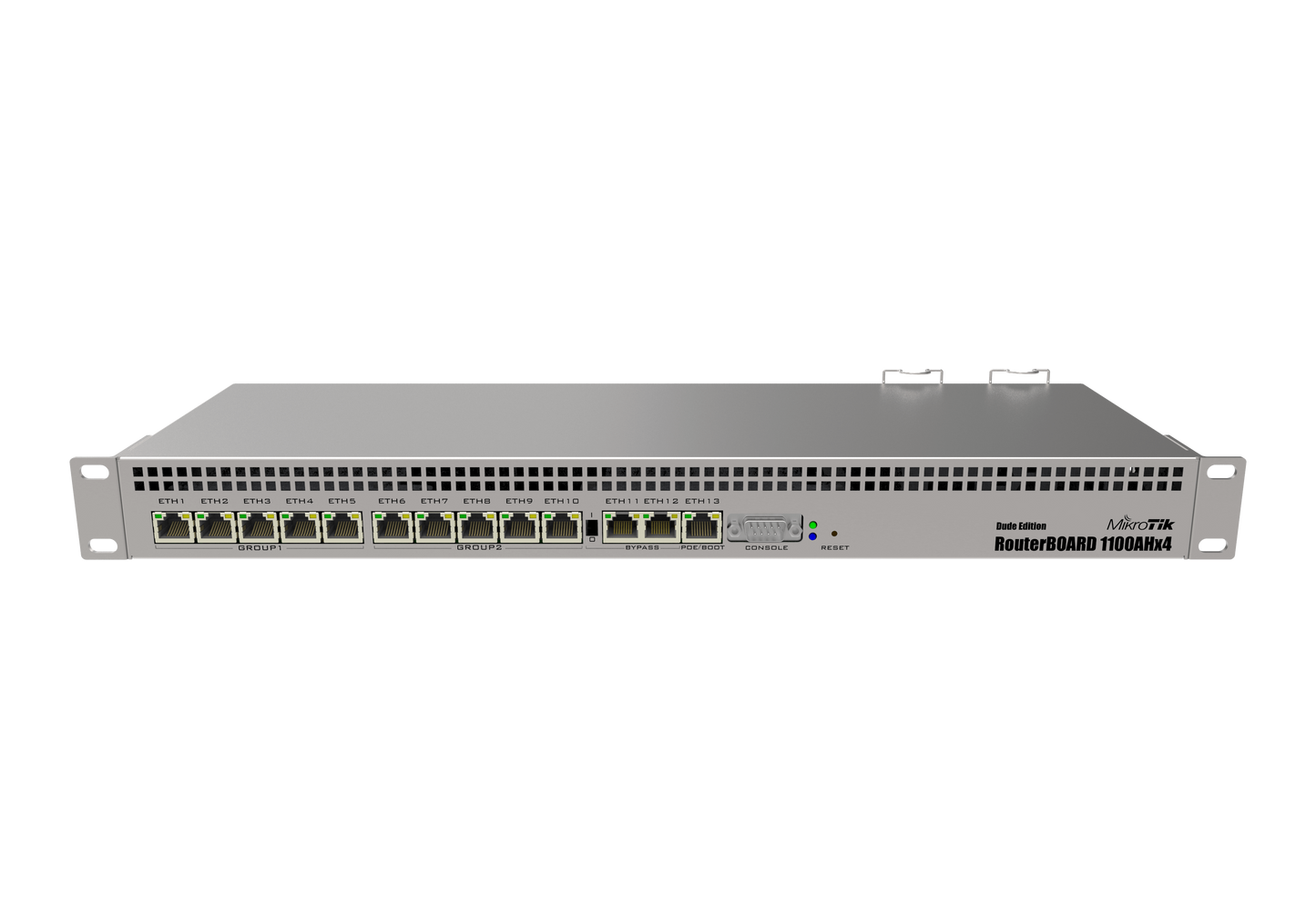 MikroTik RB1100Dx4 Dude Edition - Desktop Router with 13 Gb Ports and The Dude pre-loaded