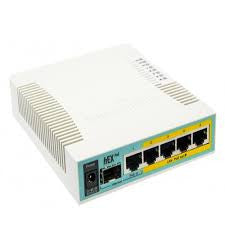 MikroTik hEX PoE - Desktop PoE Router with 5 Gb, 1 SFP and 1 USB port
