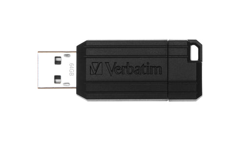 Verbatim 64GB Pinstripe USB Black - Guards On Duty Shop & Security Guards