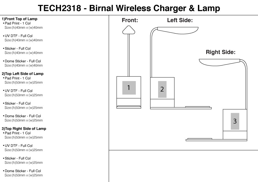 Birnal Wireless Charger & Lamp