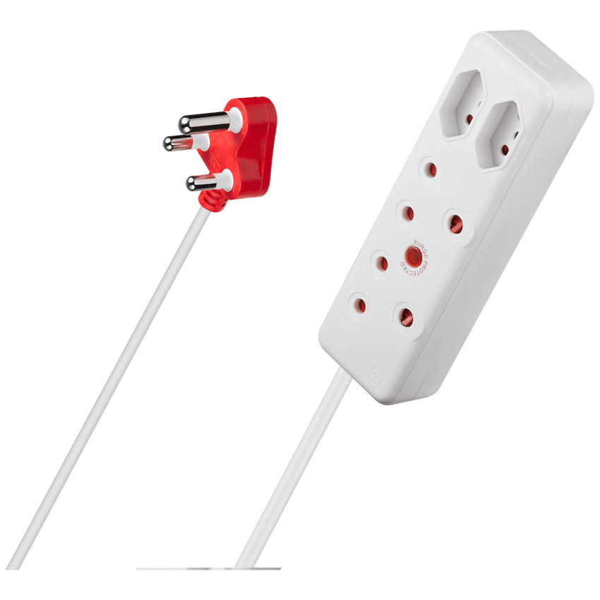 Ellies 4 Way Surge Extension Lead -10M - WT