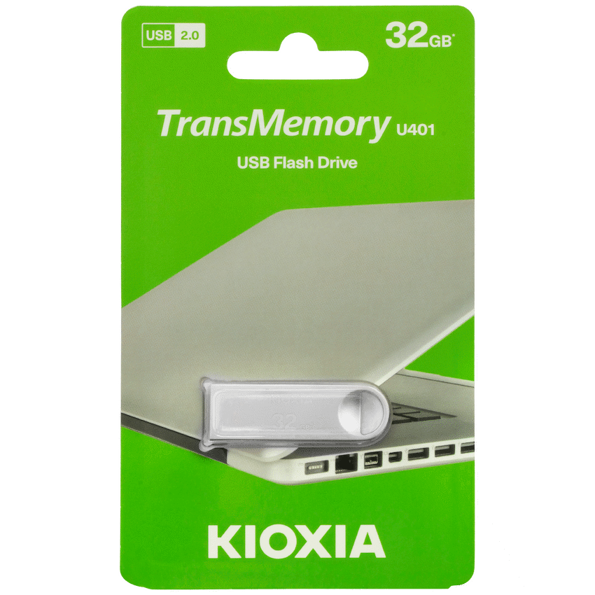 Kioxia - U401-32GB USB 2.0 - Slim Metal Design
