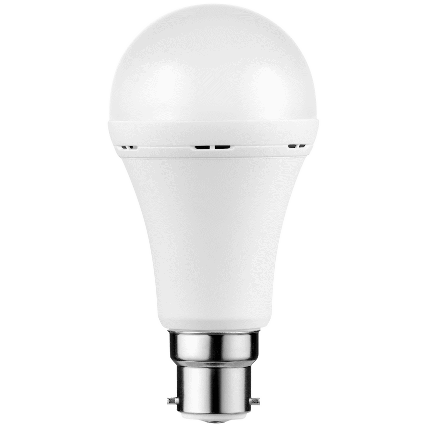 Switched 5w A60 Rechargeable B22 LED Light Bulb - WW - 3 Pack