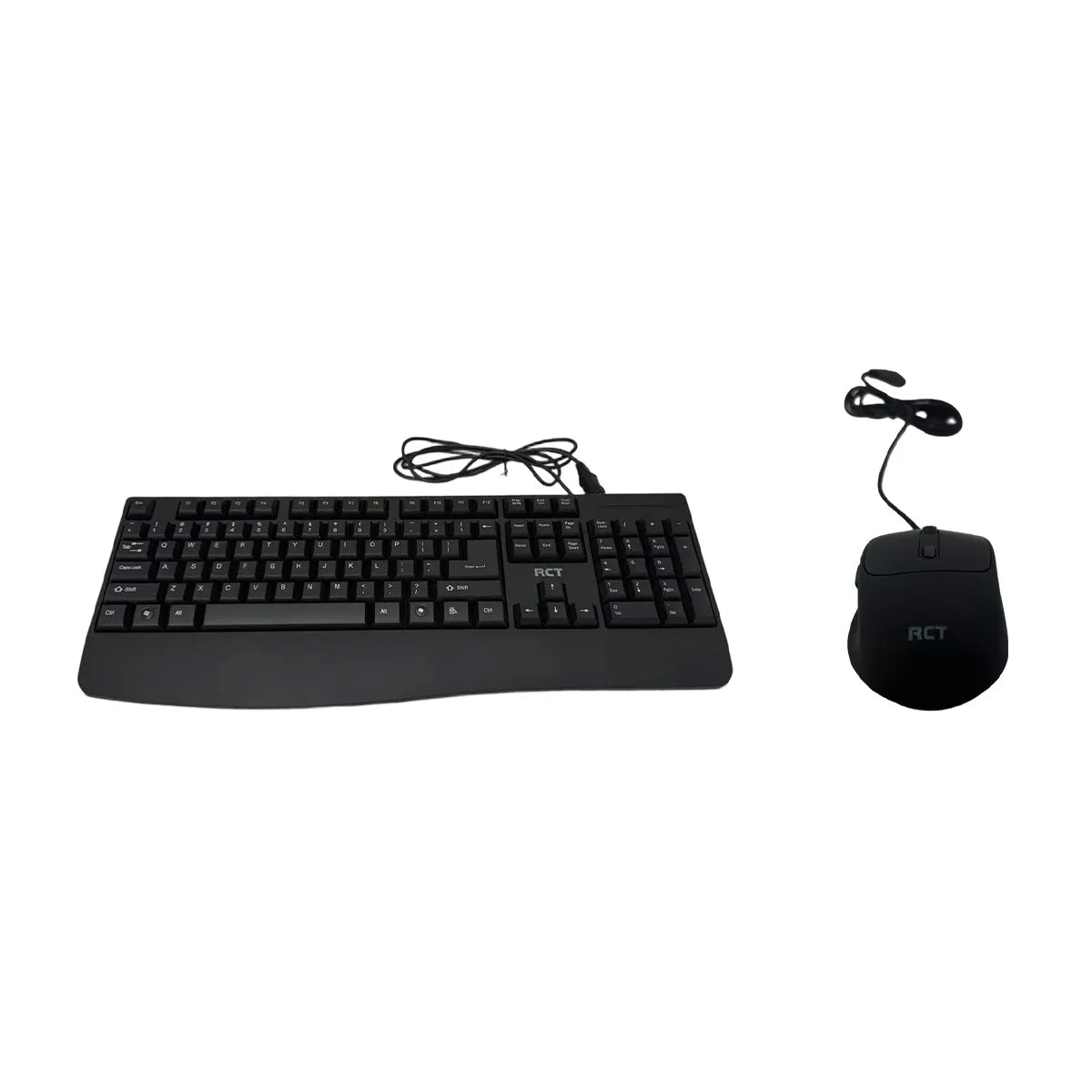 RCT Wired USB Keyboard & Mouse Combo | 104-Key Membrane Keyboard | AI Tool Key | Optical Mouse; 1000-3200 DPI