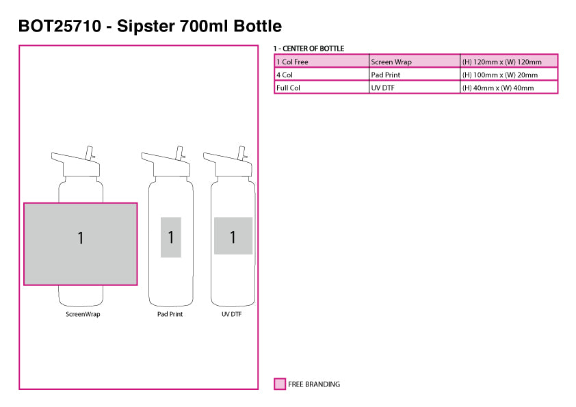 Sipster 700ml Bottle