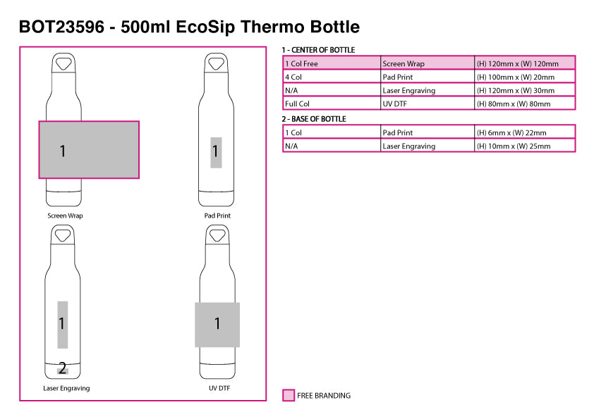 500ml EcoSip Thermo Bottle