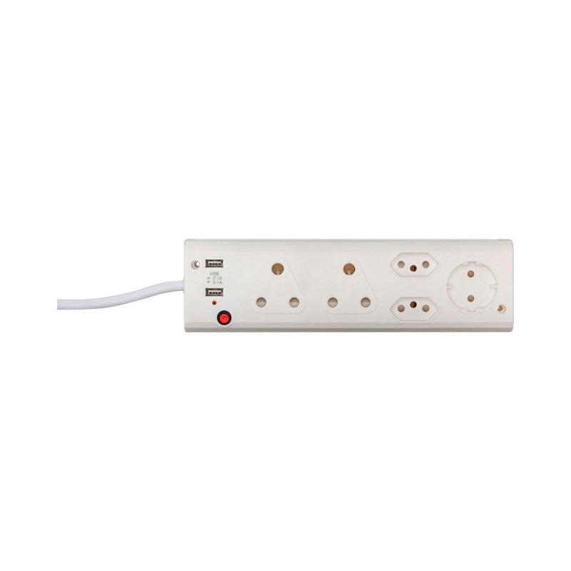 5-port Dedicated Red Multiplug 5x16a