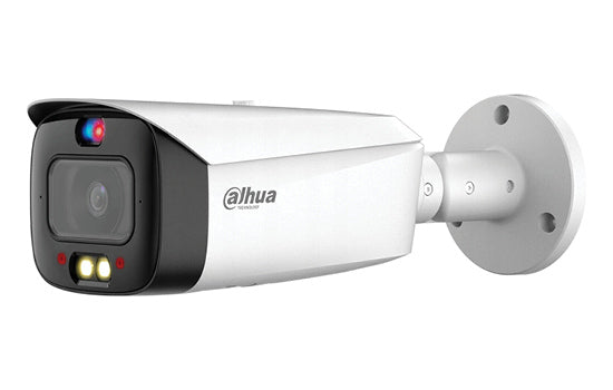 Dahua 5MP TiOC Full-colour Bullet - 2,8mm lens, 30m illumination distance (Smart dual light), AI (SMD4,0, Siren and Light Active Deterrence, Alarm 1IN/1OUT, Audio 1IN/1OUT, Built-in Mic & speaker, 12VDC & PoE