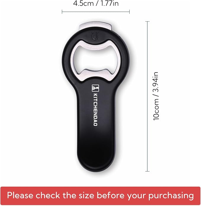 KitchenDao 2in 1 Magnetic Beer Bottle Opener