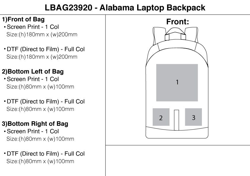 Alabama Laptop Backpack