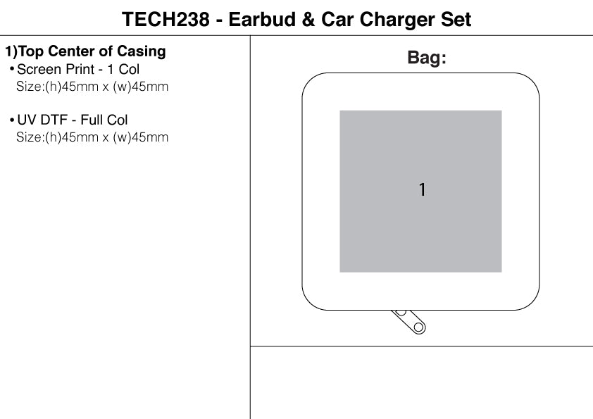 Earbud & Car Charger Set
