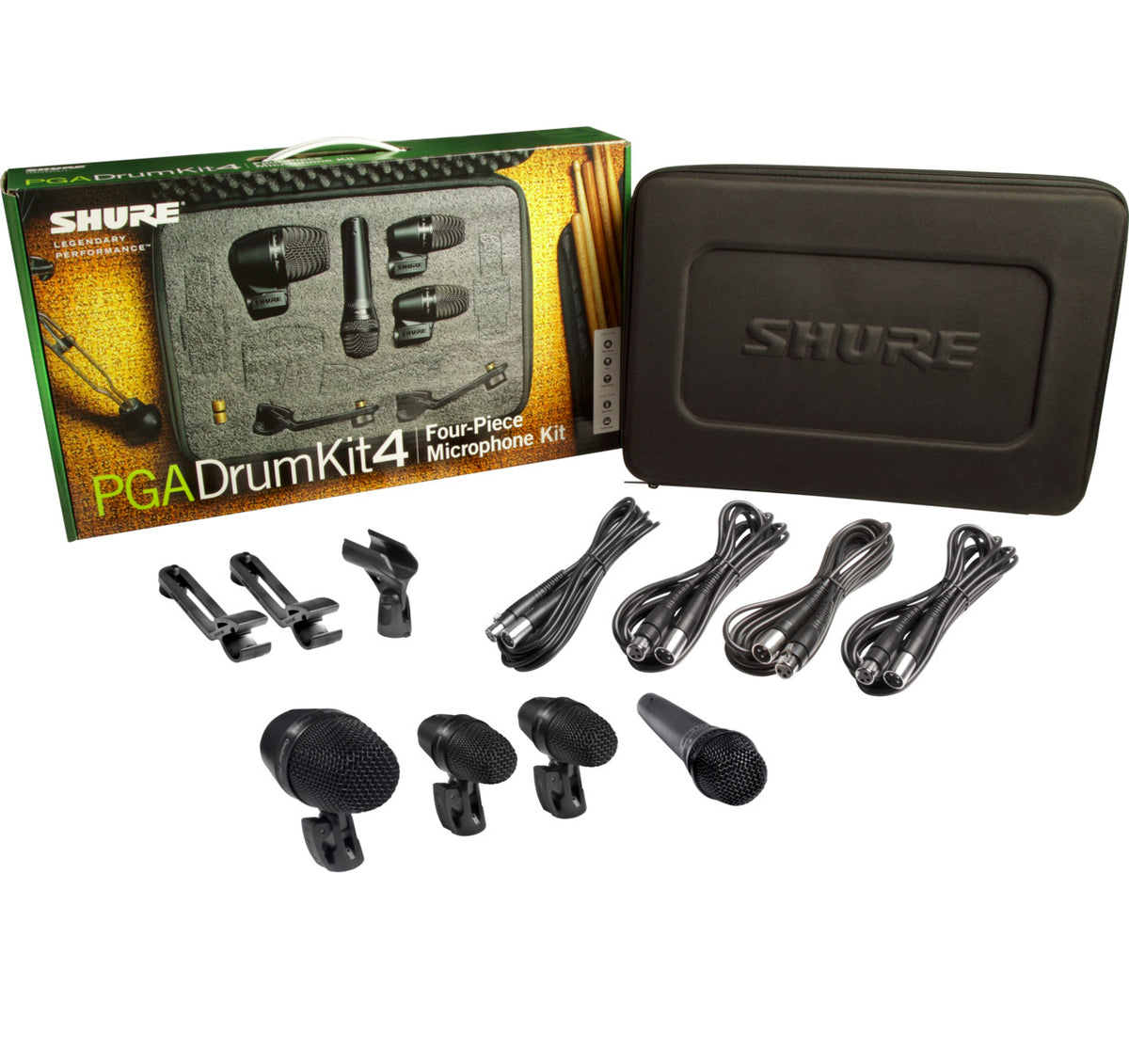 SHURE 4PC DRUMKIT PGA52.57.56 (X2) MICS (PGADRUMKIT4)
