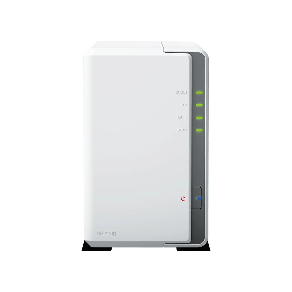 DiskStation 2 Bay NAS; 4-core 1.7 GHz; 1 GB DDR4 non-ECC