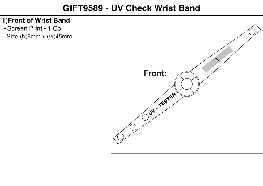 UV Check Wrist Band