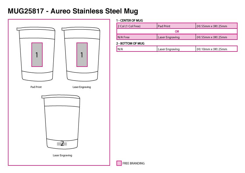 Aureo Stainless Steel Mug