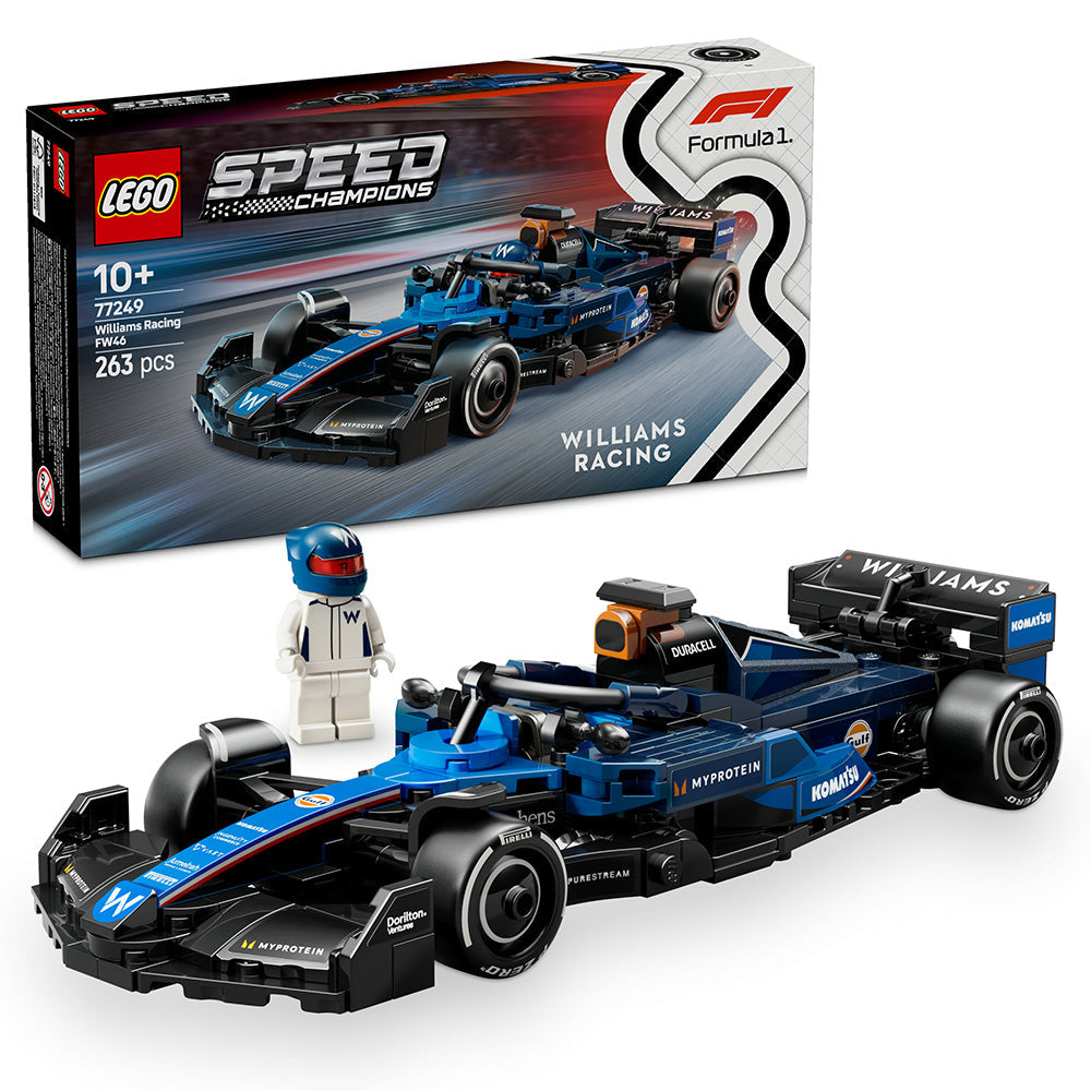 LEGO® Speed Champions Williams Racing FW46 F1® Race Car Vehicle Set 77249 - SLIGHTLY DAMAGED BOX