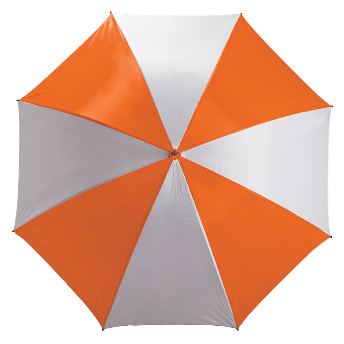 8 Panel Golf Umbrella - White & Orange