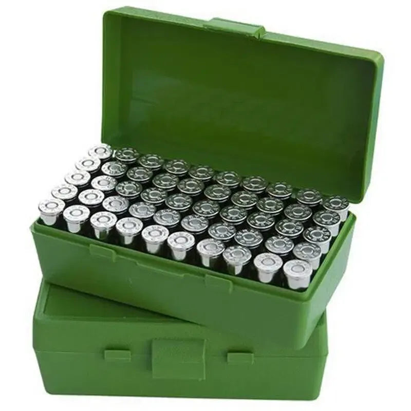 MTM AMMO BOX 50 RD 25 ACP / 32 H&H GREEN — MTM-P50-32-10