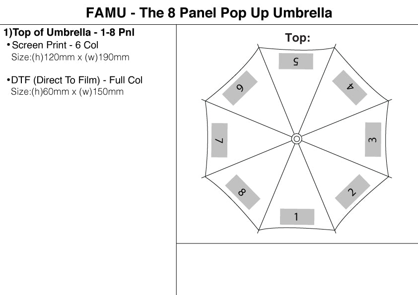 The 8 Panel Pop Up Umbrella