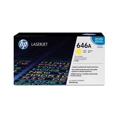HP 646A Yellow Original LaserJet Toner Cartridge 12 500 pgs